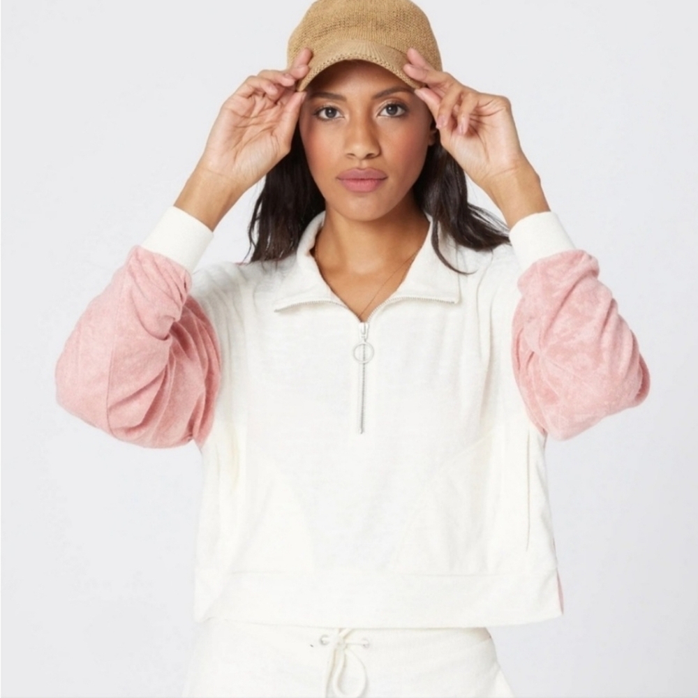 L*Space NWT Best Life Terry Pullover Size M